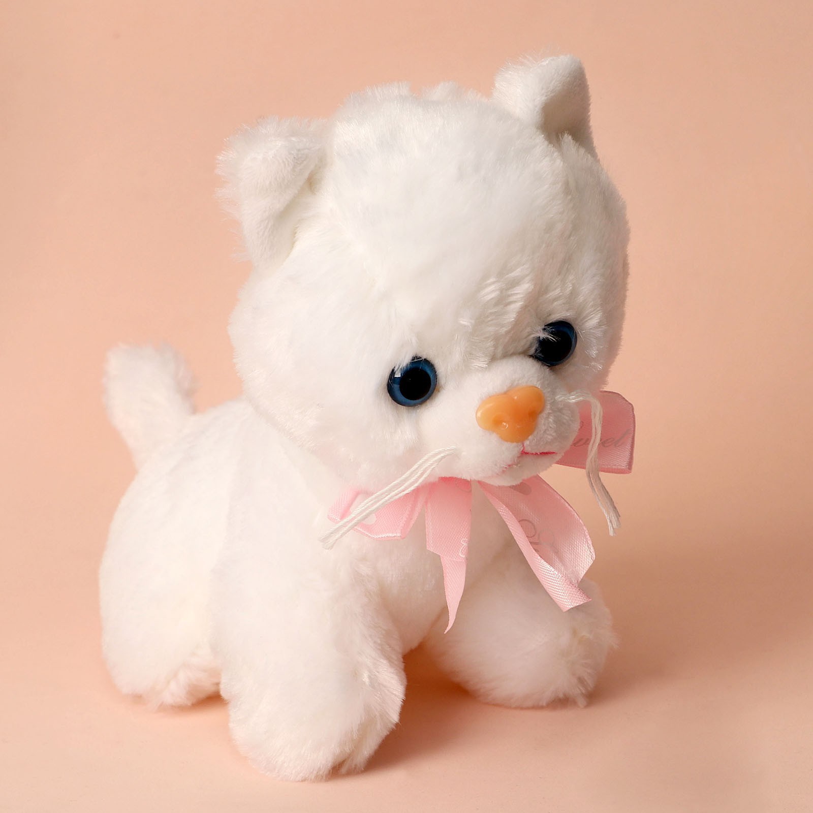 Мягкая игрушка Milo Toys «Мой лучший друг» белый котик - фото 2