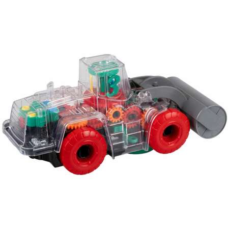 Интерактивная игрушка 1TOY Спецтехника Каток прозрачный с световыми и звуковыми эффектами красный с зеленым