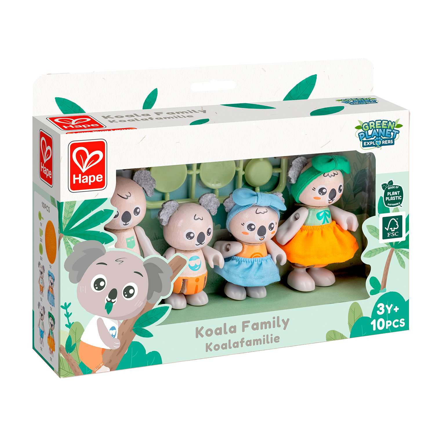 Игрушки фигурки Hape животных Семья коал 4 предмета в наборе - фото 9