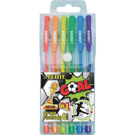 Ручки гелевые deVENTE флуоресцентные неоновые цвета 5051203