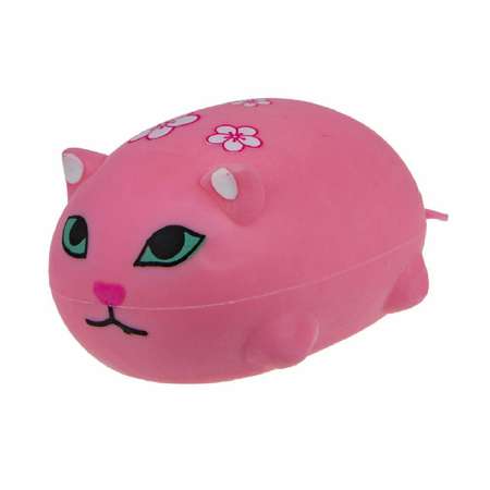 Игрушка антистресс Крутой замес котик розовый 7см