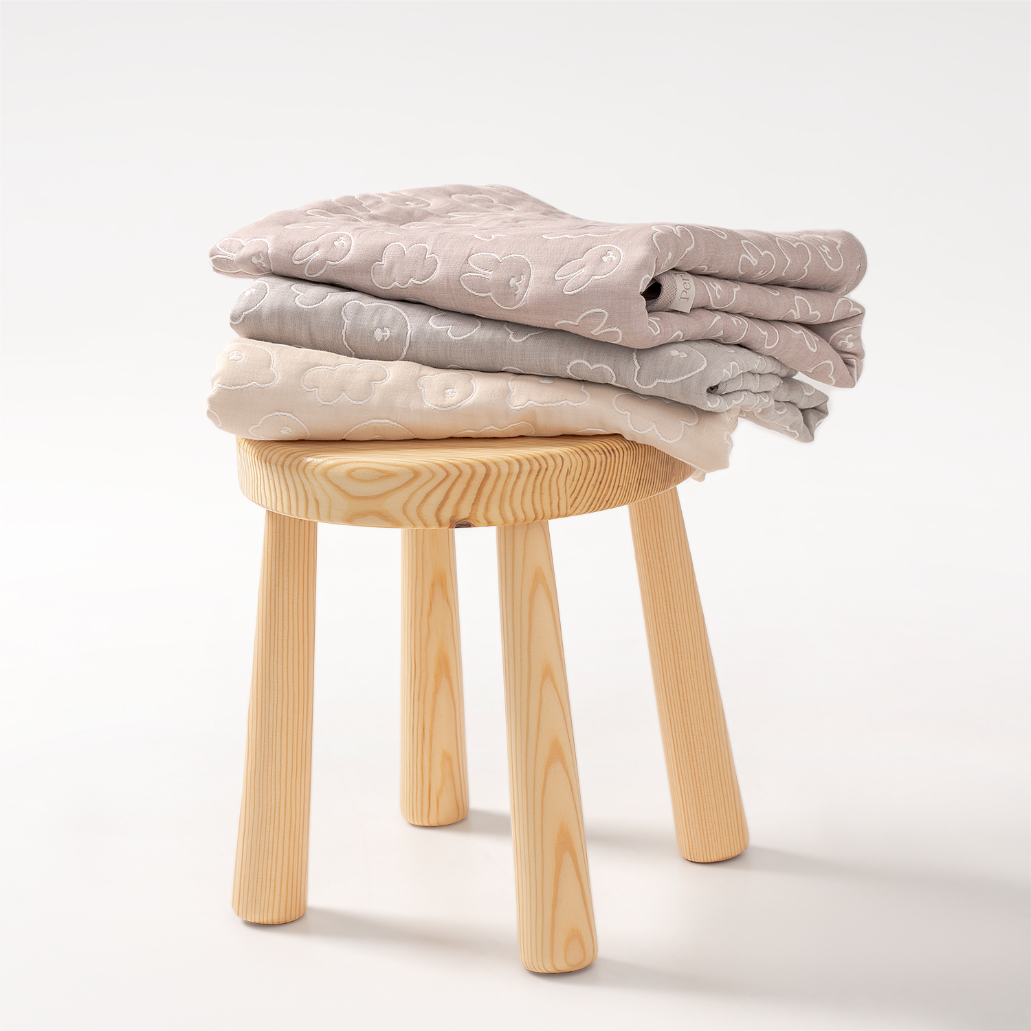 Детский плед из хлопка 110х80 Perina Soft Cotton Бежевый - фото 8