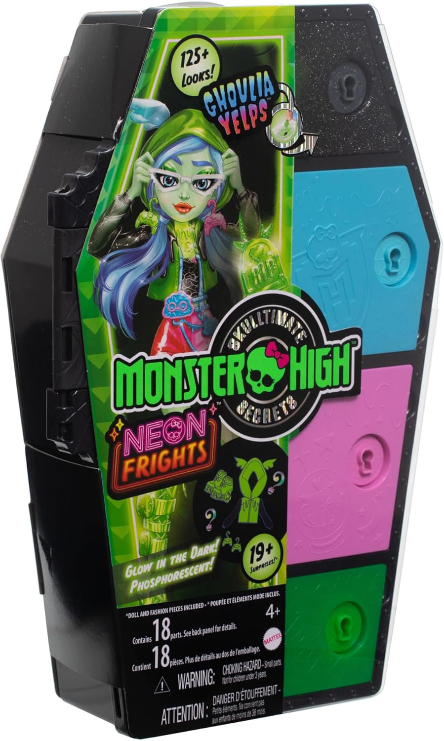 Набор игровой Monster High Шкаф с неоновыми секретами Ghoulia Yelps HNF81 HNF81 - фото 7