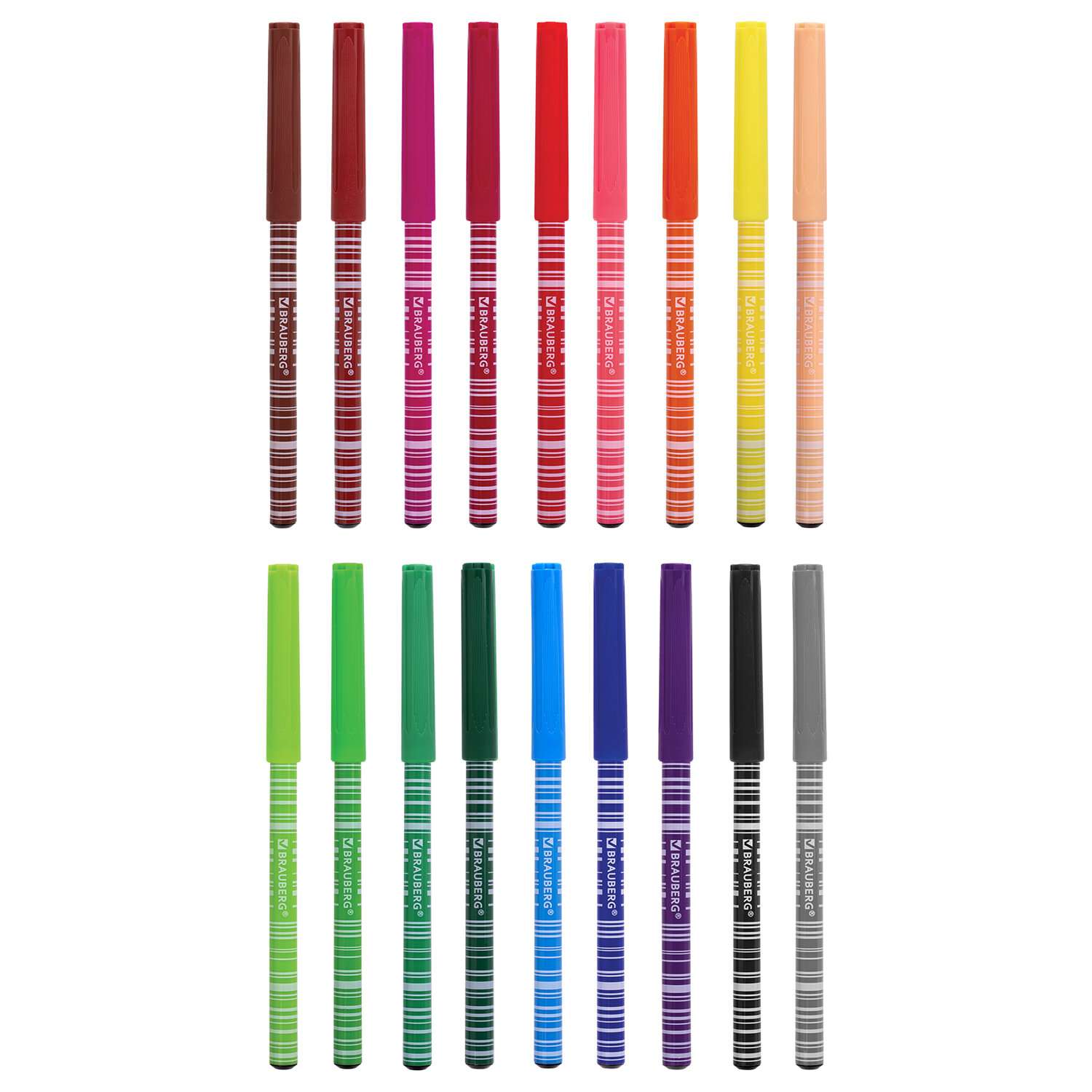 Фломастеры Brauberg Premium 18 цветов корпус с печатью - фото 6