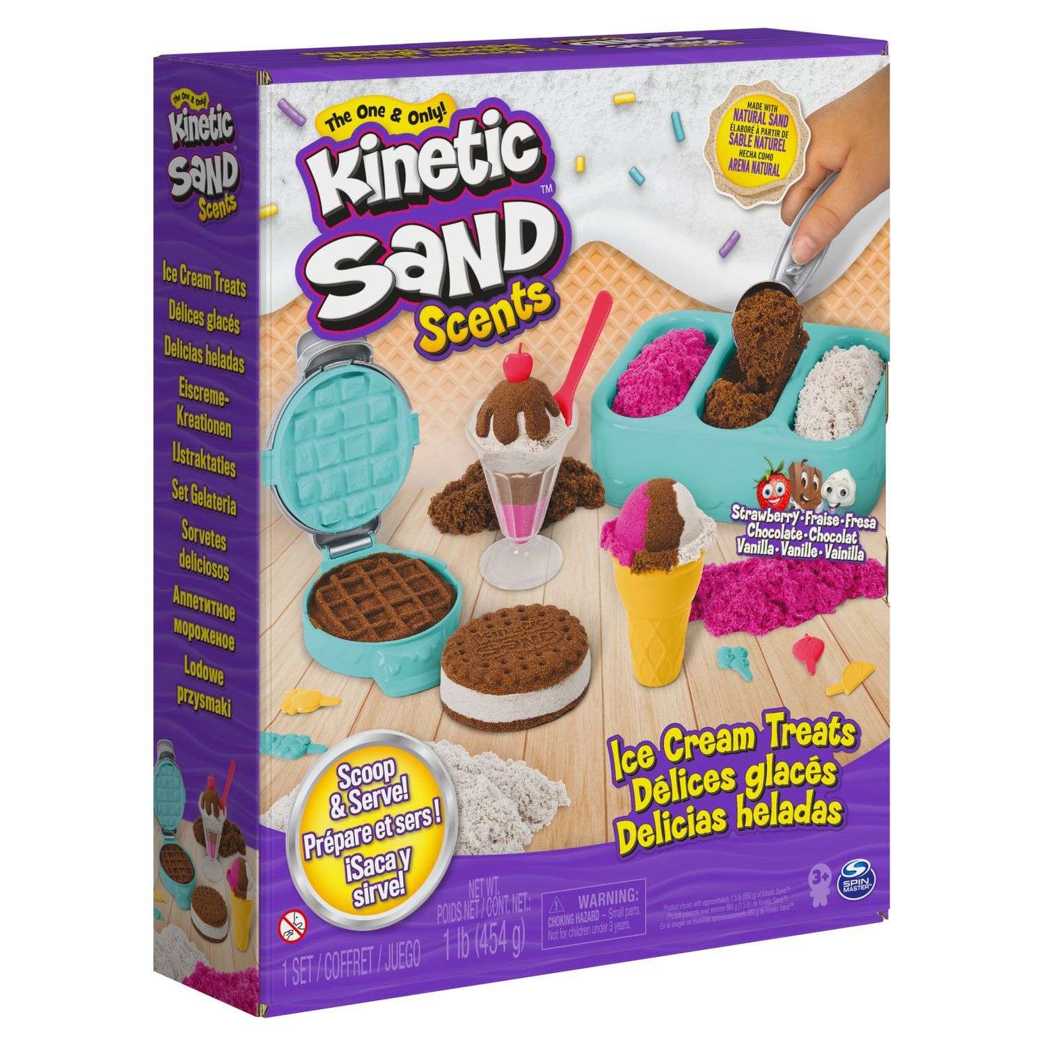 Набор для лепки Kinetic Sand Магазин мороженного 6059742 - фото 3