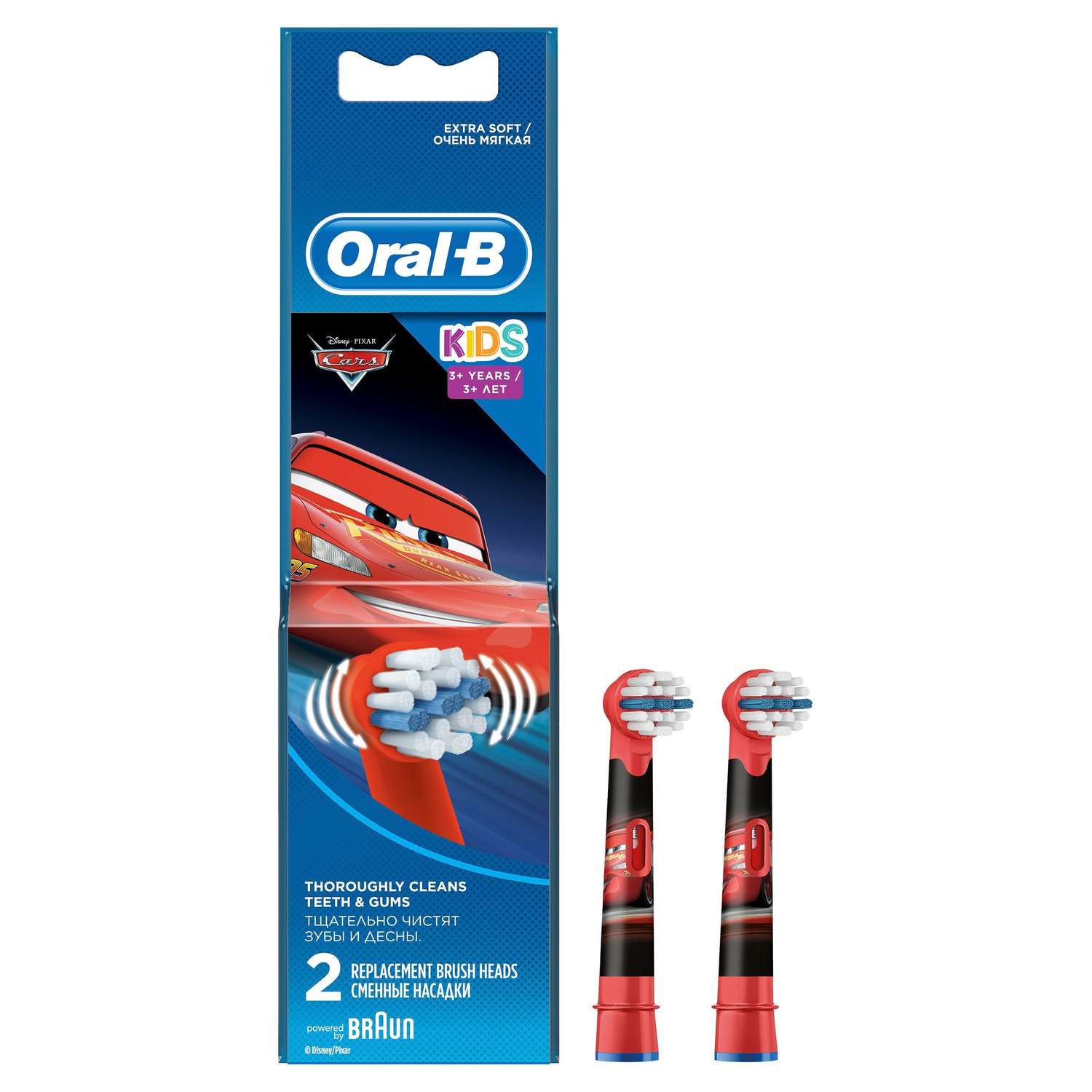 Насадки для электрических зубных щеток Oral-B Тачки 2шт - фото 3