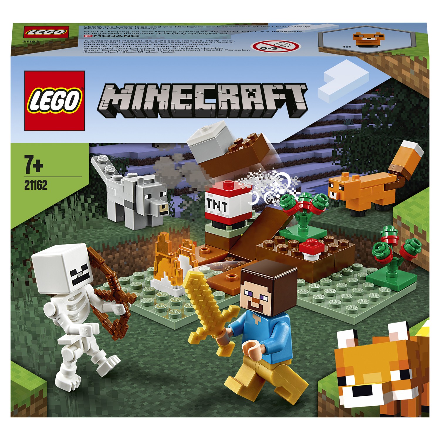 Конструктор LEGO Minecraft Приключения в тайге 21162 купить по цене 599 ₽ в  интернет-магазине Детский мир