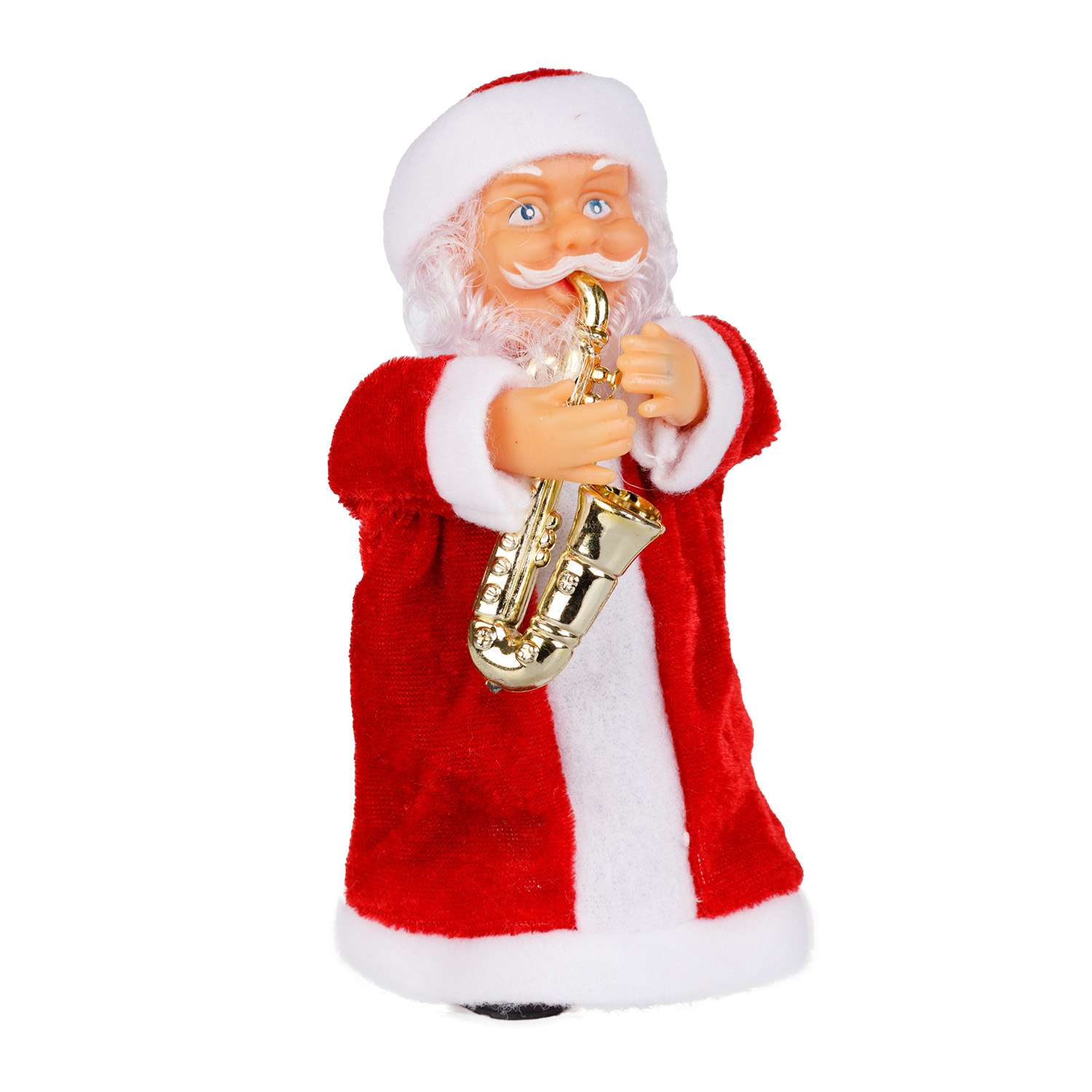 Фигура декоративная BABY STYLE Дед Мороз с саксофоном - фото 1