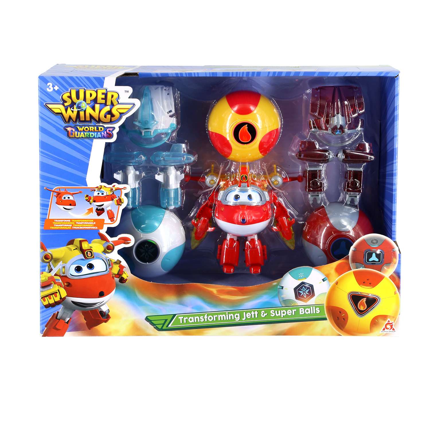 Набор Super Wings Трансформер Джетт и 3шара EU760201 EU760201 - фото 10