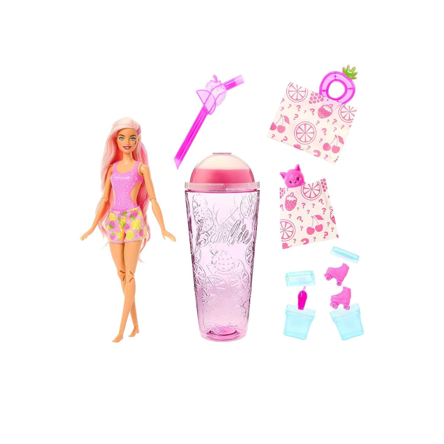 Игровой набор с куклой Barbie Pop Reveal Сочные фрукты HNW41 - фото 2