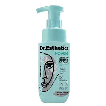 Пенка-баланс Dr. Esthetica очищающая от прыщей 200 мл