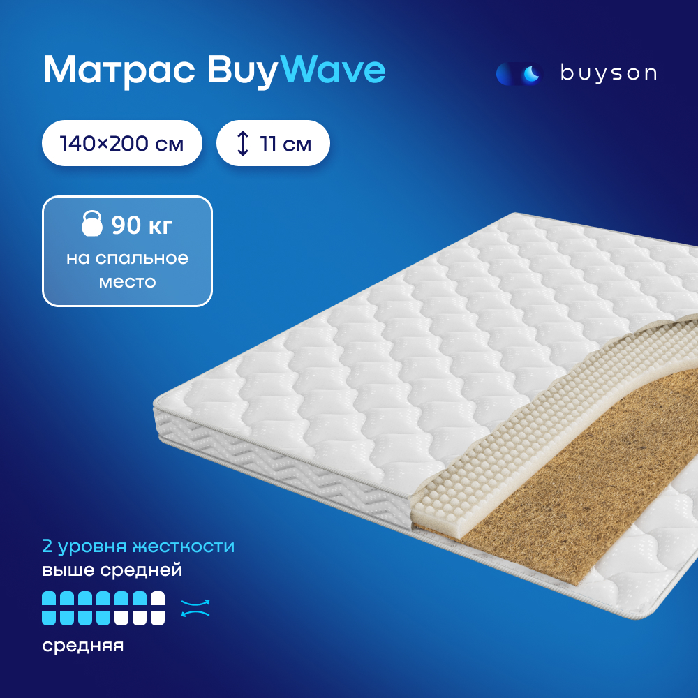 Матрас buyson BuyWave 140x200 - фото 1