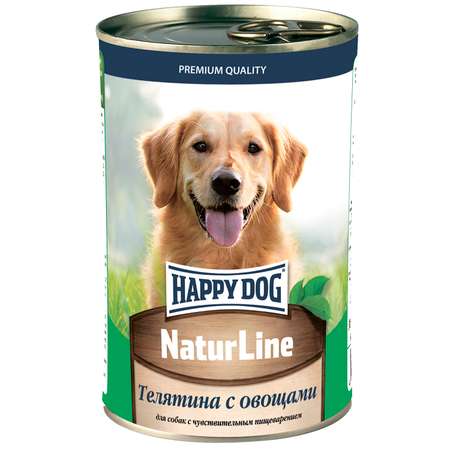 Корм для собак Happy Dog телятина с овощами 410г