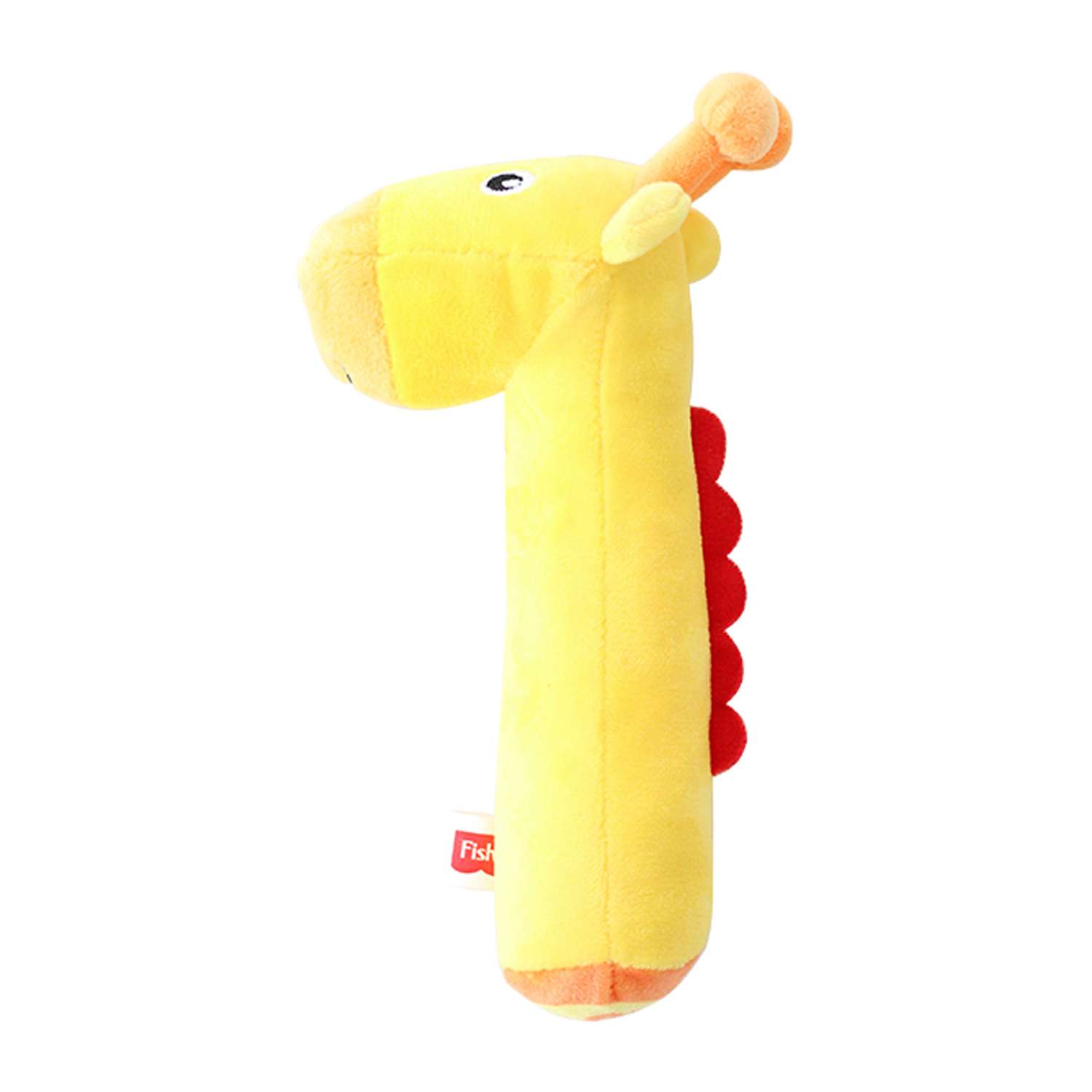 Погремушка-пищалка Fisher Price Жирафик развивающая мягкая игрушка для детей 0+ - фото 1