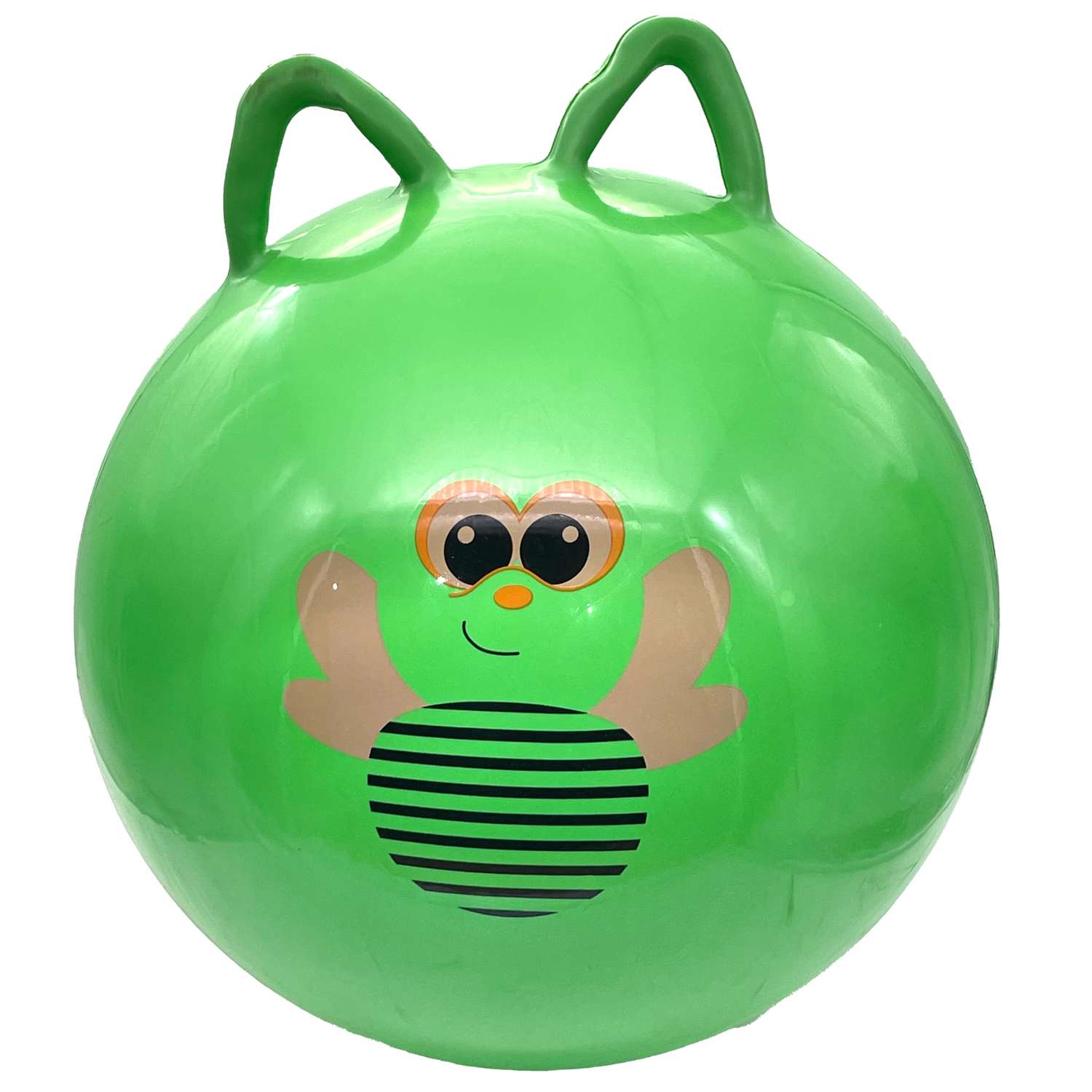 Мяч прыгун с ушками 45 см Bolalar зеленый - фото 1
