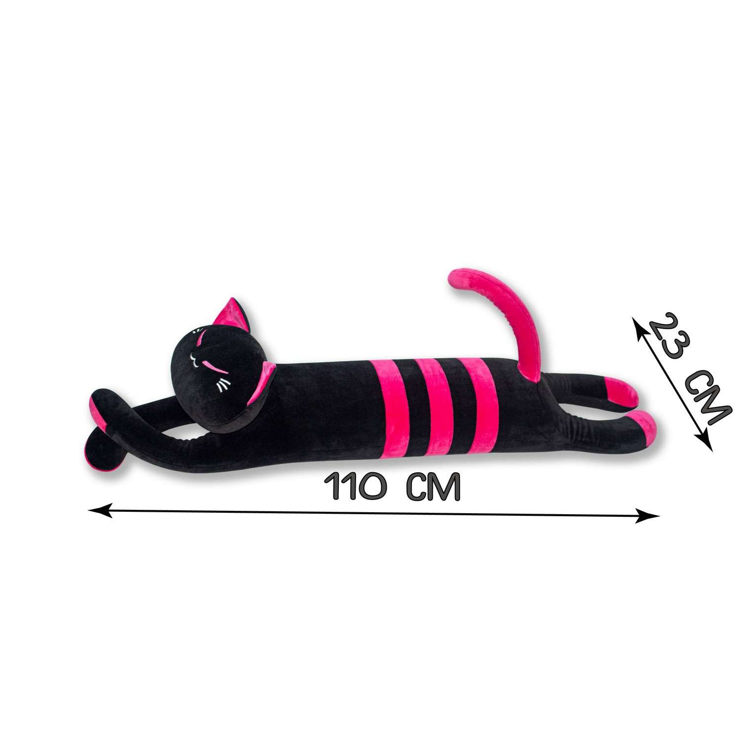 Игрушка антистресс Штучки к которым тянутся ручки Черный кот Розовый 20аси52ив-2 - фото 3