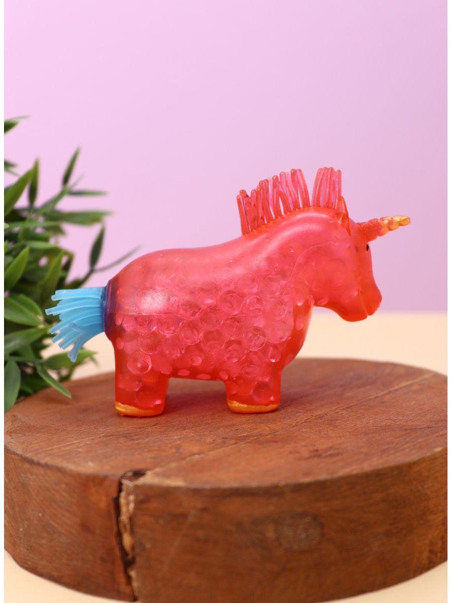 Мялка-антистресс iLikeGift Colorful unicorn squishy red - фото 2