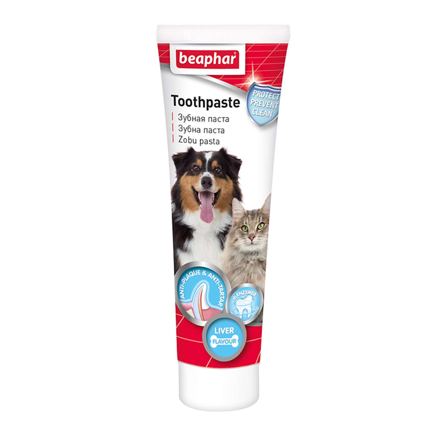 Паста для собак и кошек Beaphar Toothpaste зубная со вкусом печени 100г - фото 1