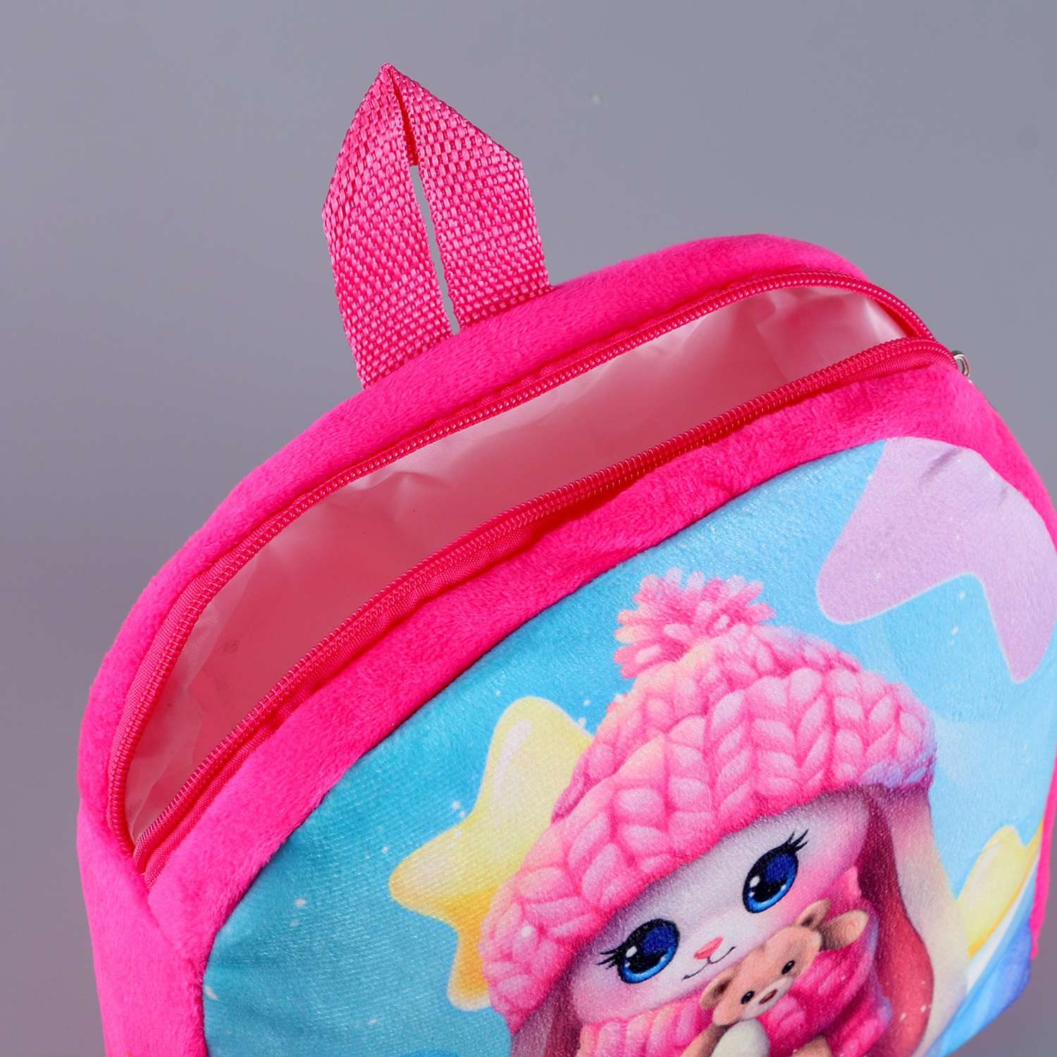 Рюкзак Milo Toys детский «Зайчик в шапке» 24×24 см - фото 6