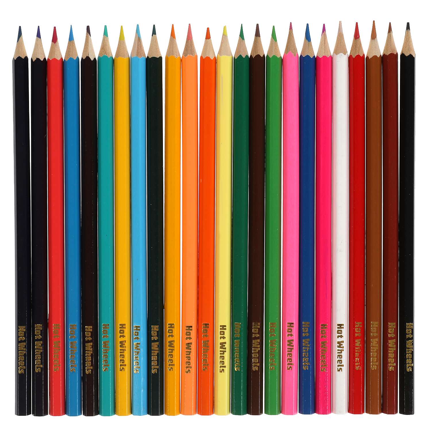 Цветные карандаши Умка Hot Wheels 24 цвета шестигранные 313754 - фото 2