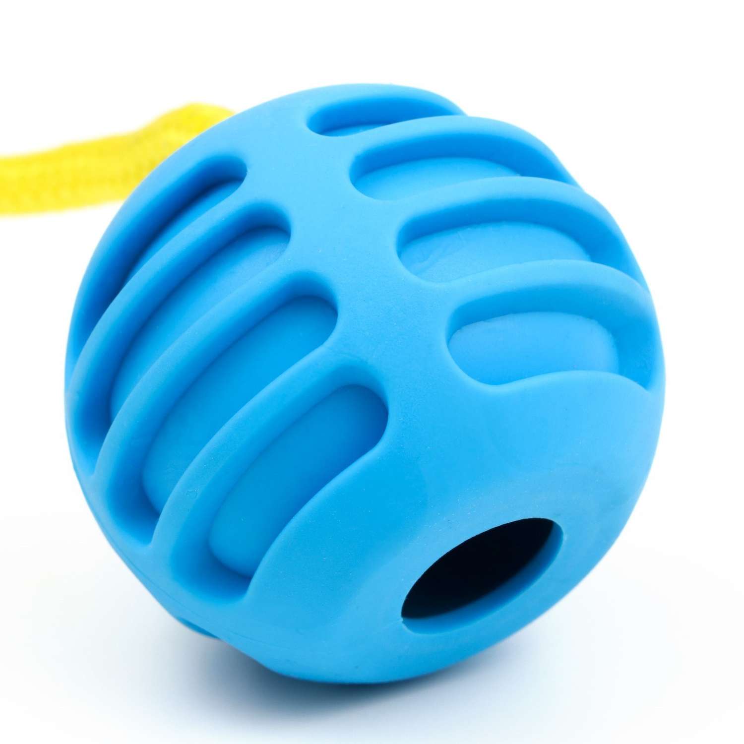 Игрушка Пижон «Шар усиленный на веревке» 43 см шар 6 см голубой - фото 2