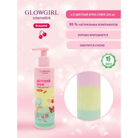 Набор детской косметики Glowgirl по уходу за телом Розовая Вишня 5 предметов Эко продукт