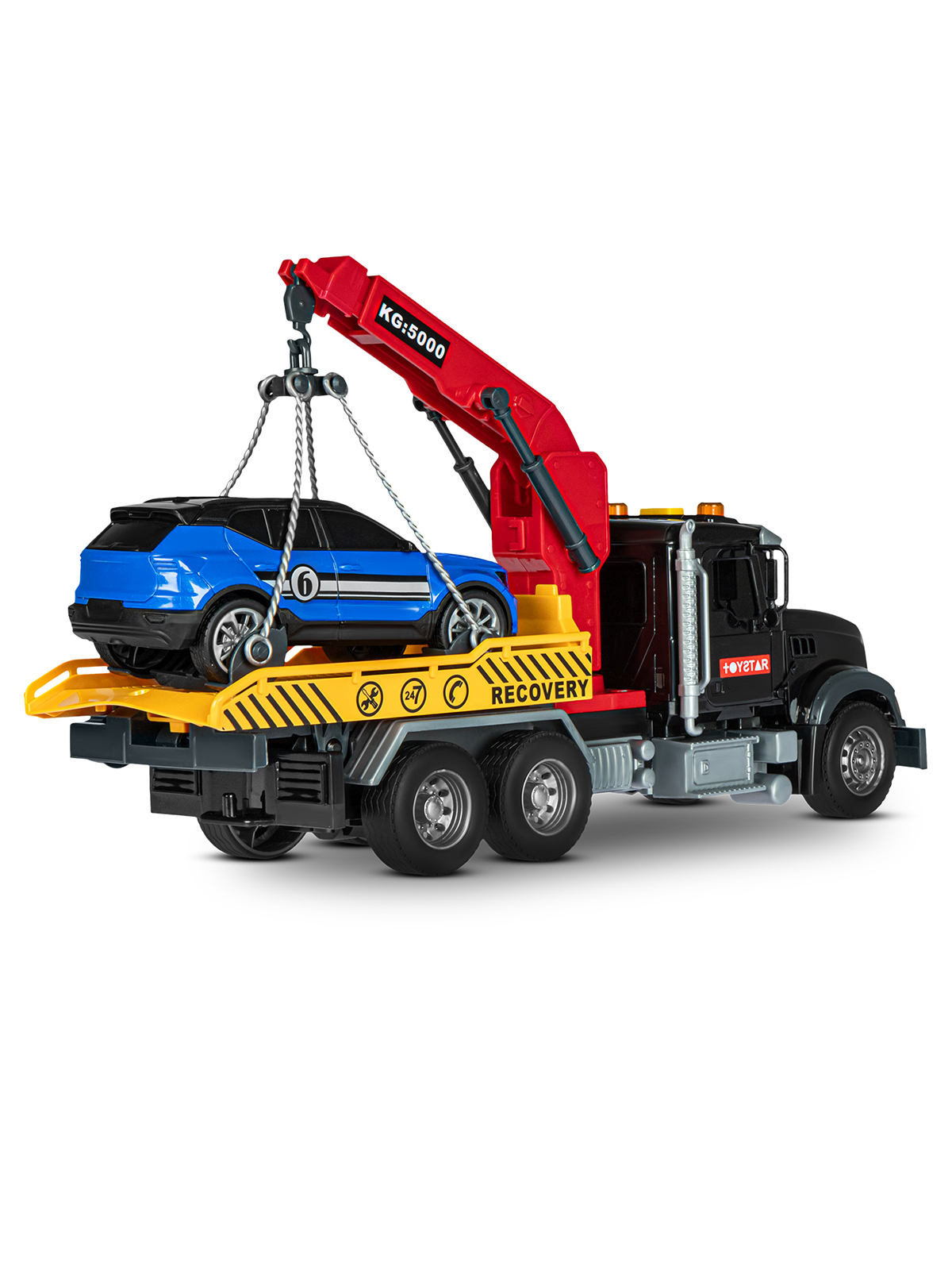 Эвакуатор AUTODRIVE с машинкой черный JB0405089 - фото 8