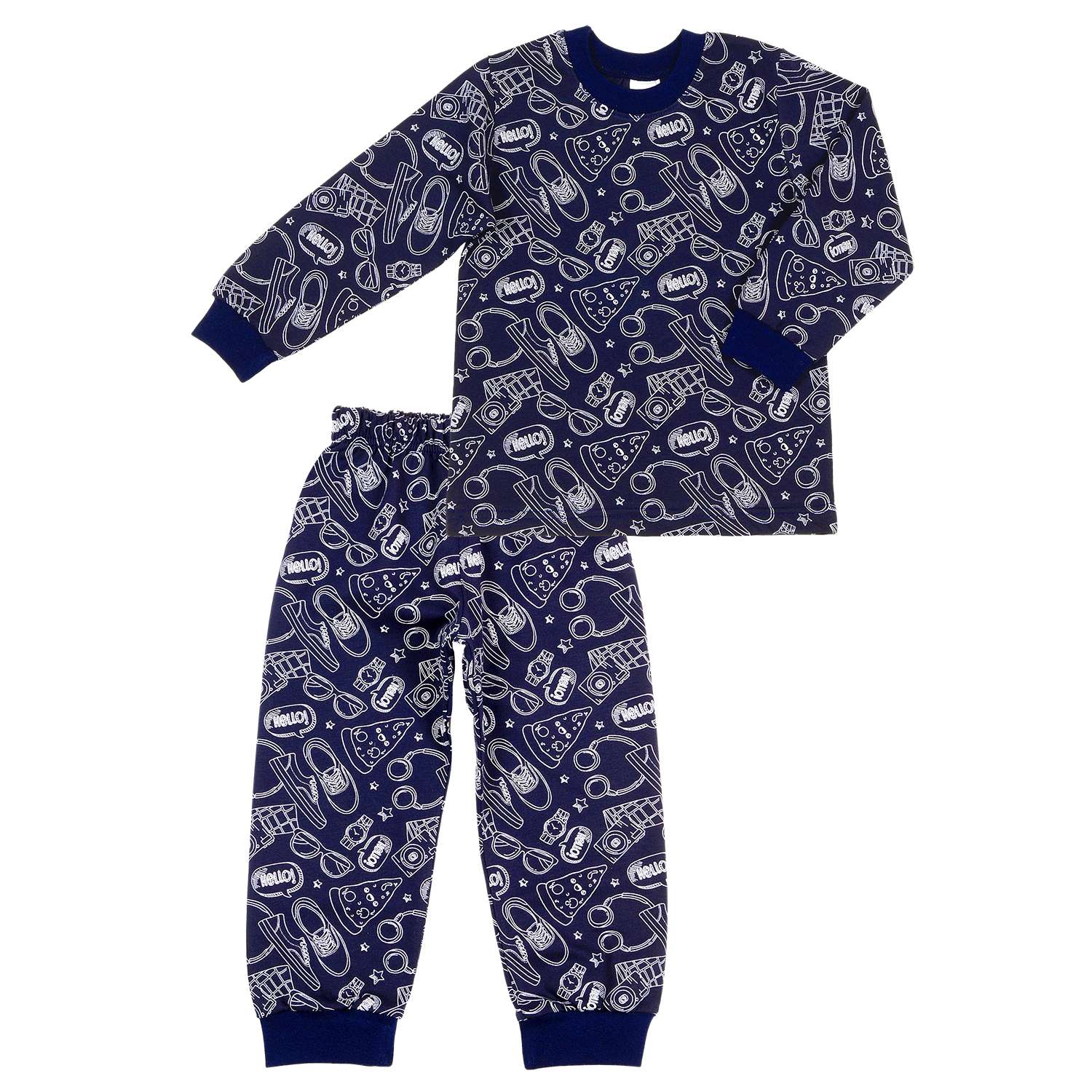 Пижама Детская Одежда 0411КД1/темно-синий - фото 2