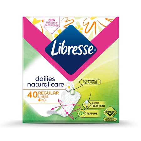 Гигиенические прокладки LIBRESSE Natural Care Pantyliners Normal 40