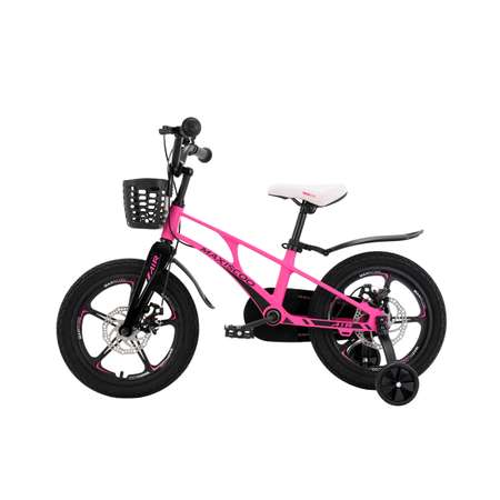 Детский двухколесный велосипед Maxiscoo Airделюкс плюс 16 розовый матовый