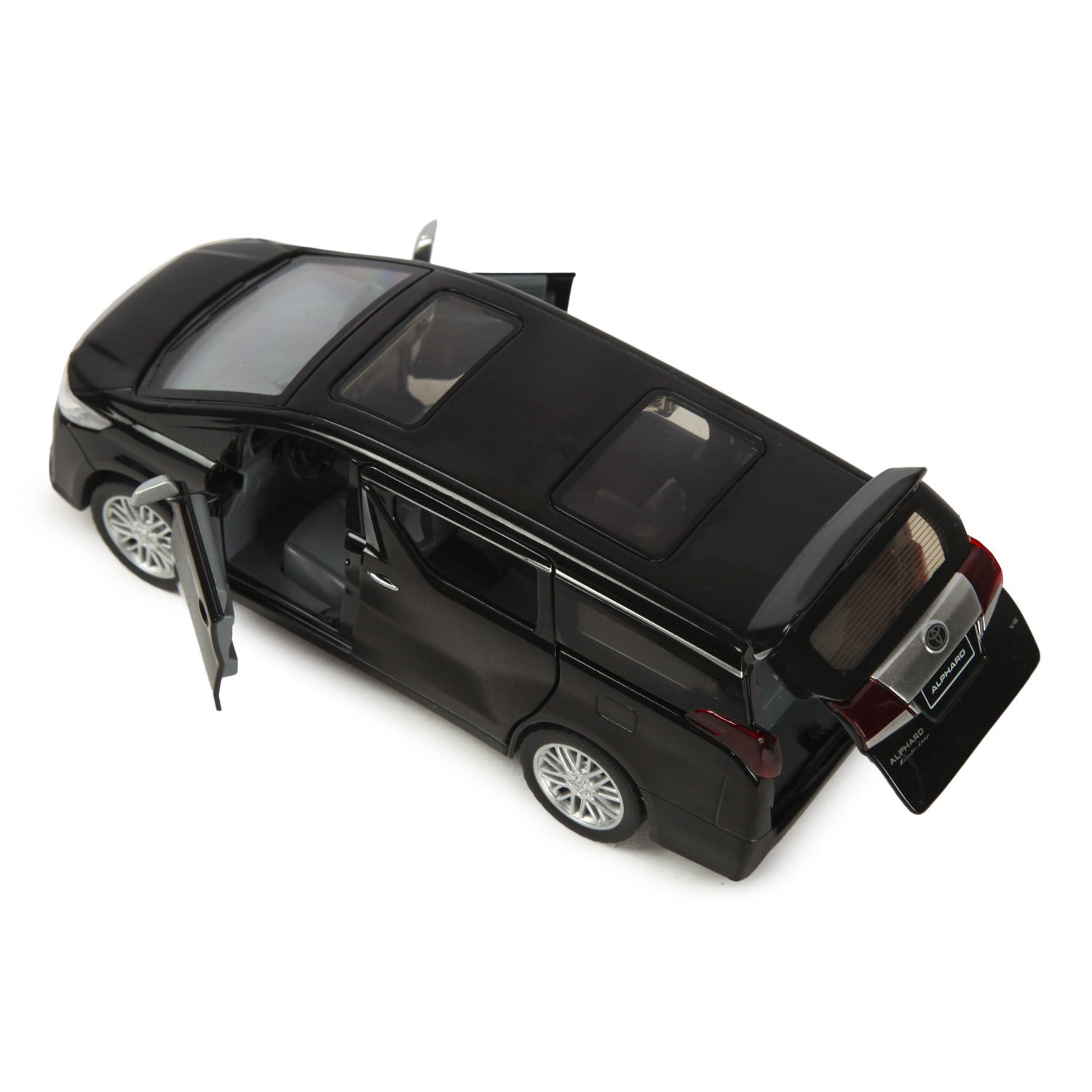 Машинка Mobicaro 1:29 Toyota Alphard Черная 68481 68481 - фото 5