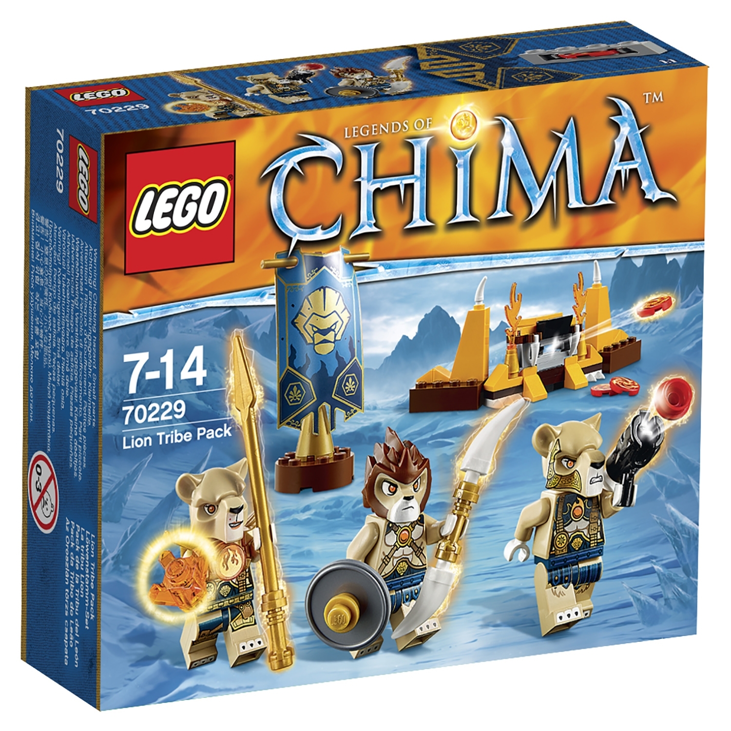 Конструктор LEGO Chima Лагерь Клана львов (70229) купить по цене 699 ₽ в  интернет-магазине Детский мир