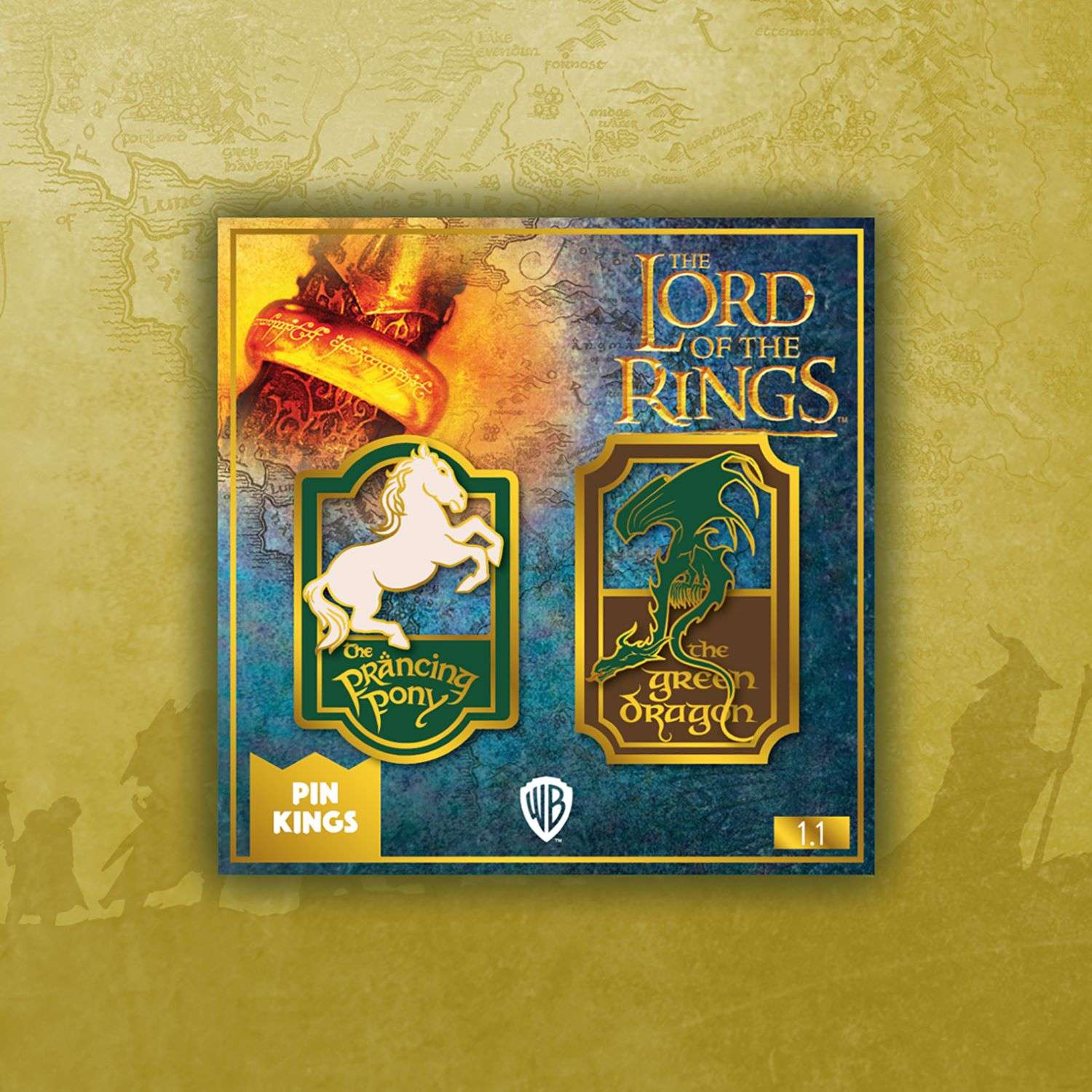 Набор значков The Lord of the Rings Властелин колец 2 шт - Пони и Дракон - фото 2