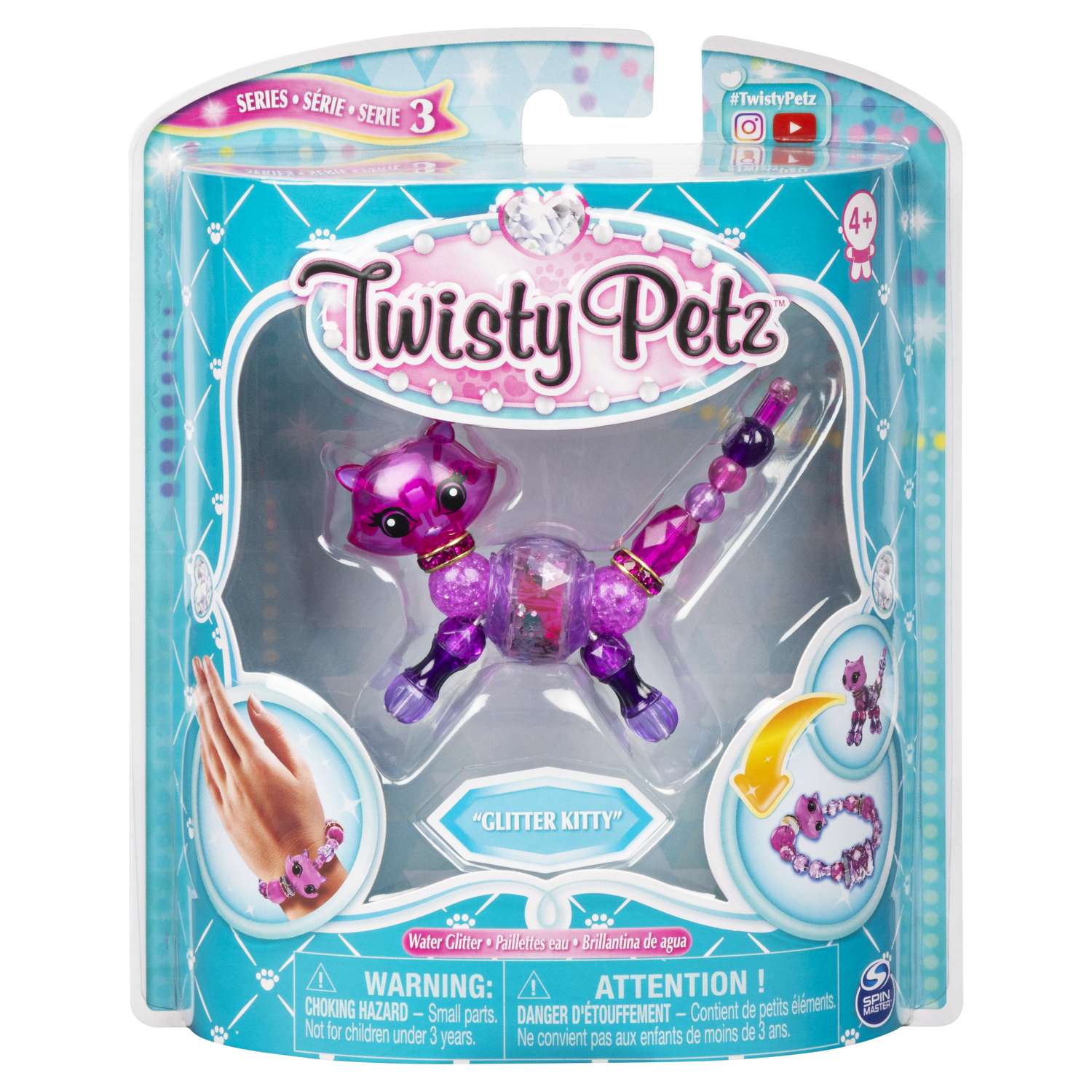 Набор Twisty Petz Фигурка-трансформер для создания браслетов Glitter Kitty 6044770/20116679 - фото 1