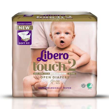 Подгузники Libero Touch 2 3-6-кг 32шт