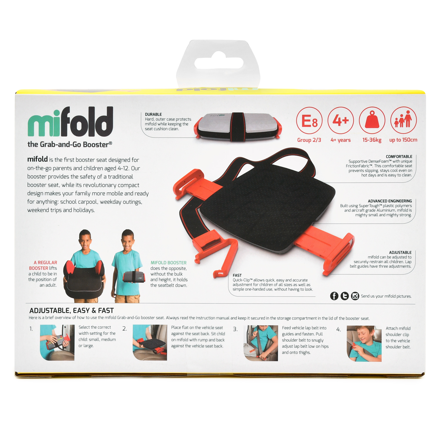 Mifold the grab and go booster