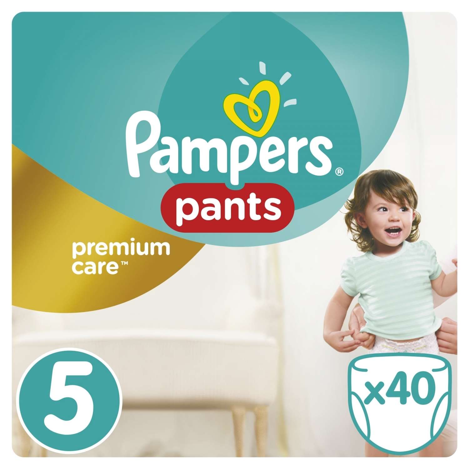 Подгузники-трусики Pampers Premium Care 12-18кг 40шт - фото 1