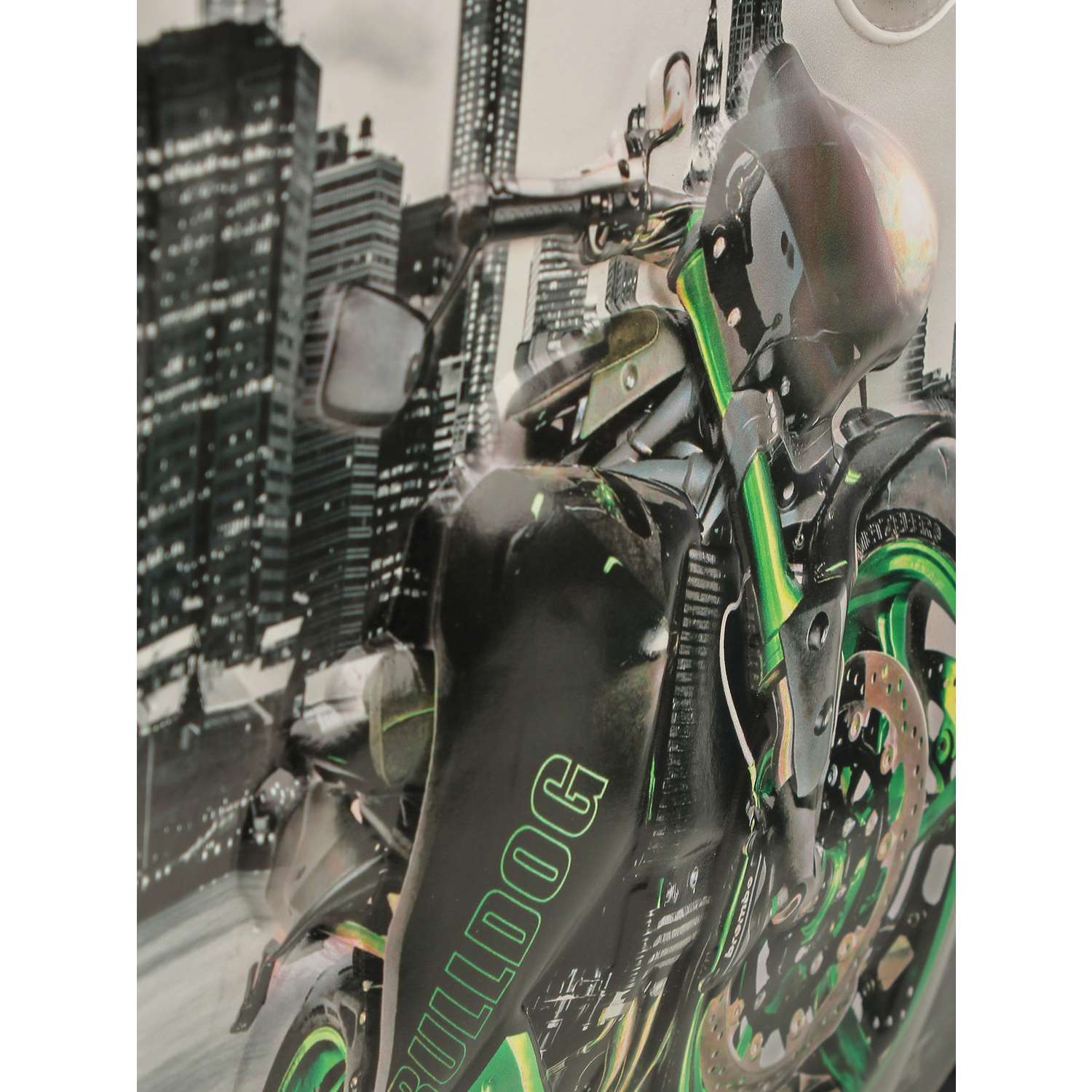 Рюкзак школьный с пеналом Little Mania Мотоциклы зеленый - фото 4