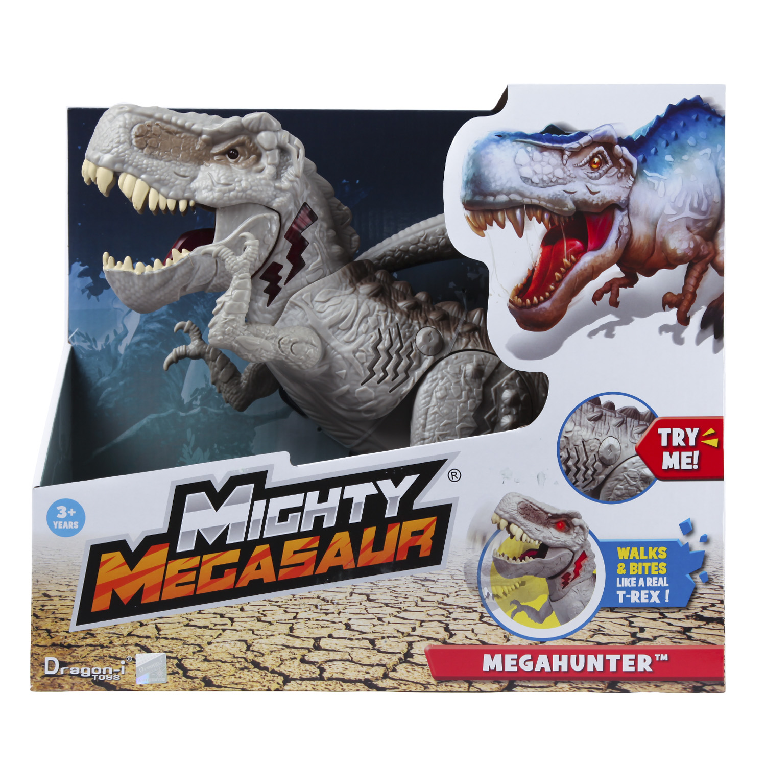 Фигурка Mighty Megasaur Dino T-Rex Динозавр белый 80061B - фото 2