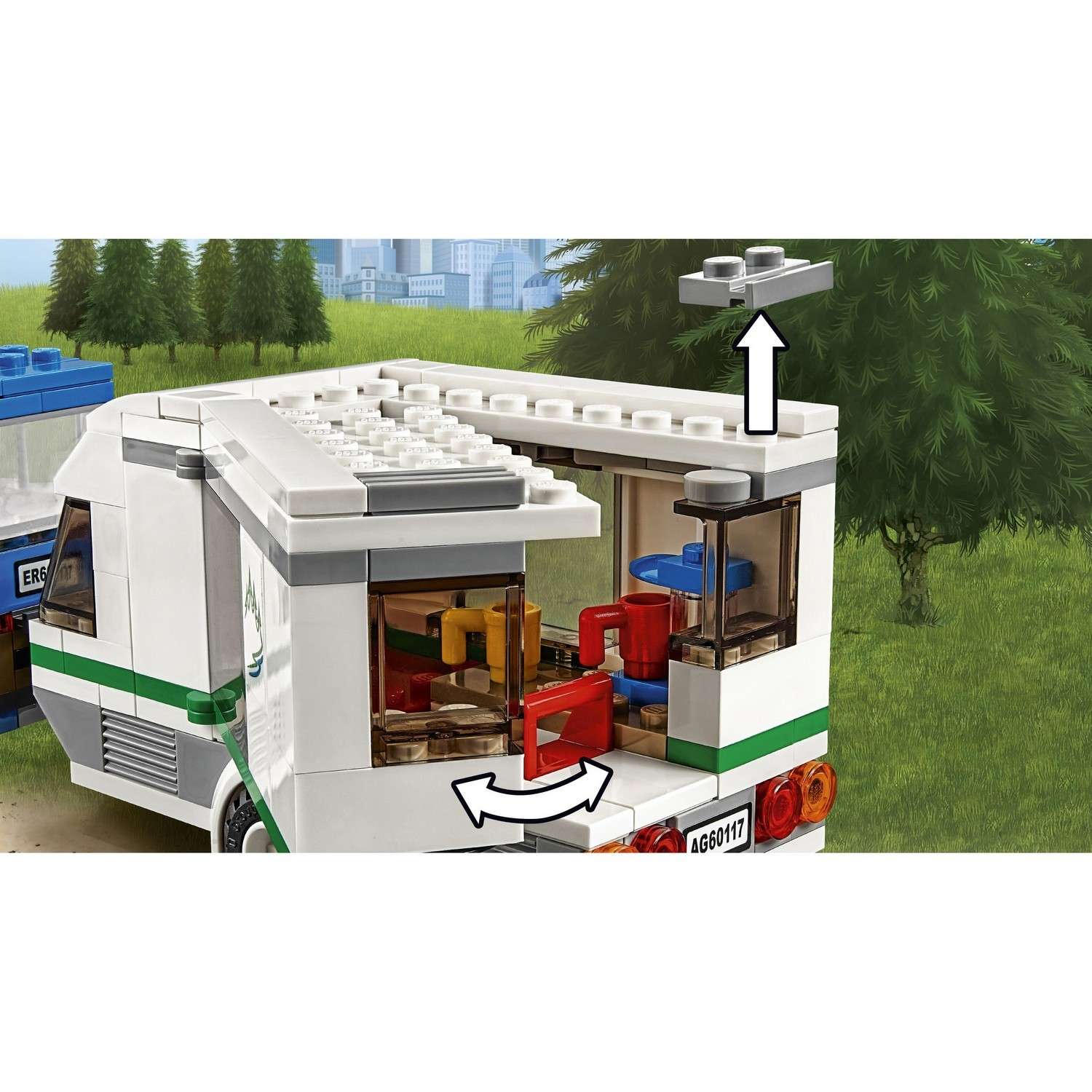 Конструктор LEGO City Great Vehicles Фургон и дом на колёсах (60117) - фото 7