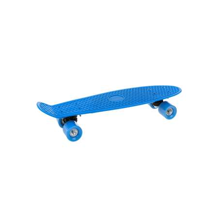 Скейтборд Наша Игрушка пенниборд пластмассовый 55x15 см PVC колеса с пластмассовым креплением. Голубой
