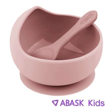 Силиконовая тарелка с ложкой ABASK candyfloss