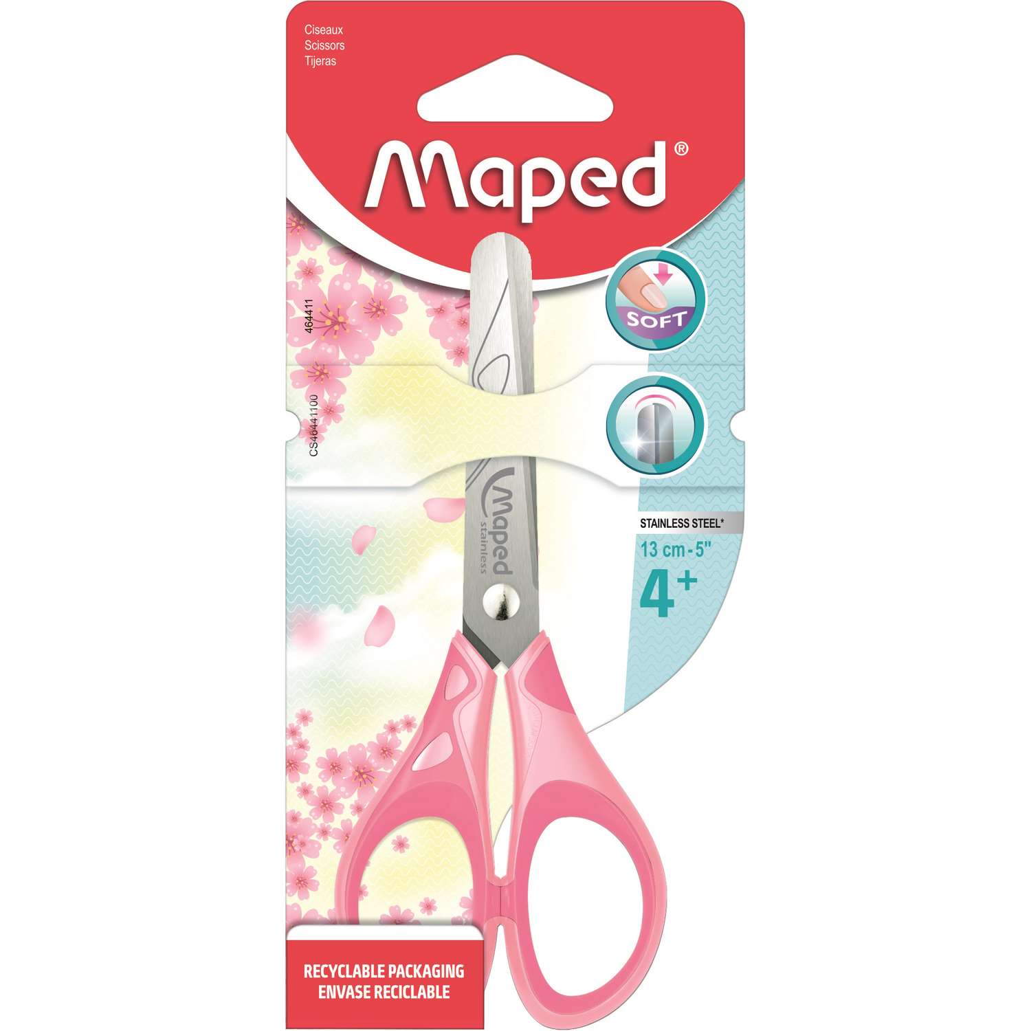 Ножницы Maped Essentials soft Pastel 13см в ассортименте 464411 - фото 4