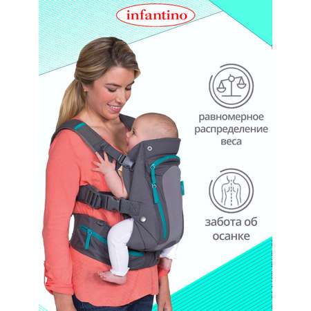 Рюкзак-кенгуру Infantino для малыша с карманами