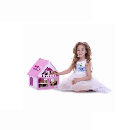 Домик для кукол Krasatoys Дачный Варенька с мебелью 5 предметов 000256