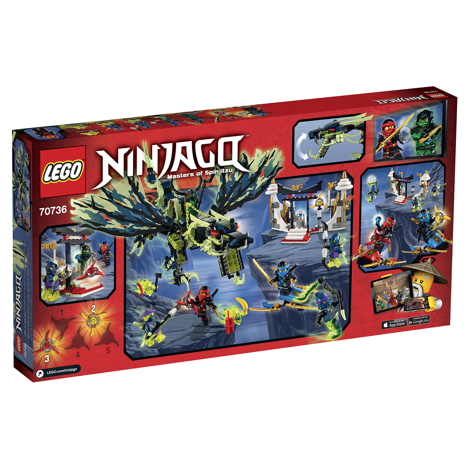 Конструктор LEGO Ninjago Атака Дракона Морро (70736) - фото 3