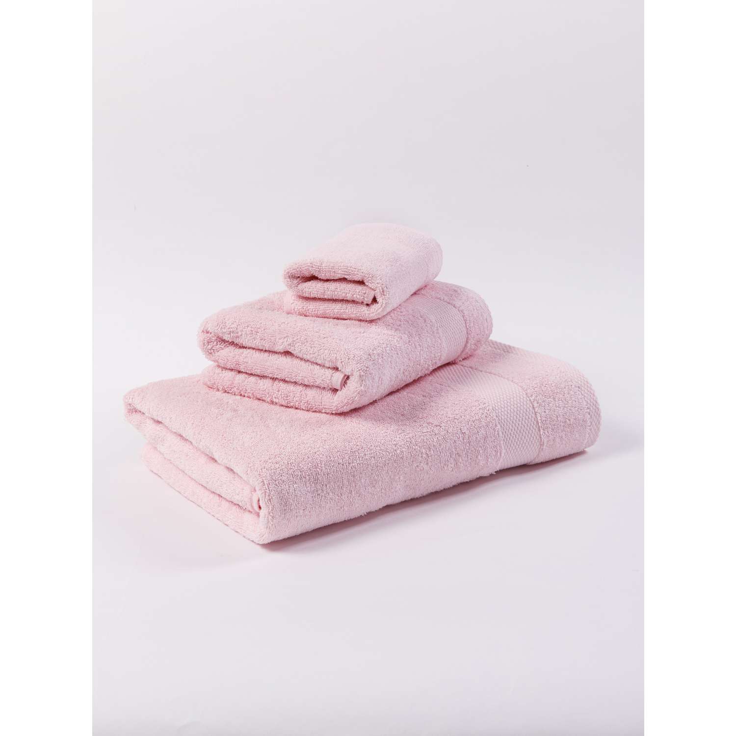 Набор махровых полотенец Ночь Нежна Розовый - фото 1
