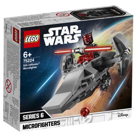 Конструктор LEGO Star Wars Микрофайтеры Корабль-лазутчик ситхов 75224