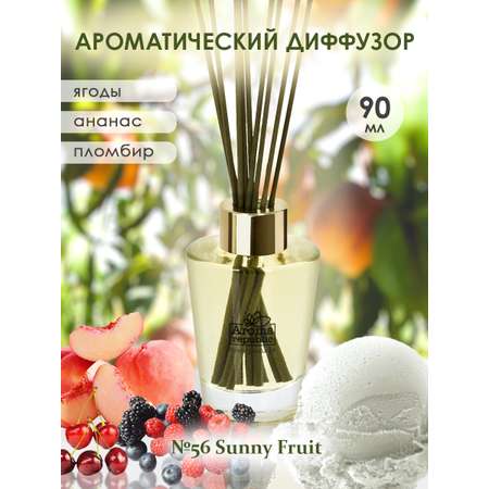 Ароматический диффузор Aroma Republic в стеклянном флаконе 90 мл №56 Sunny fruit