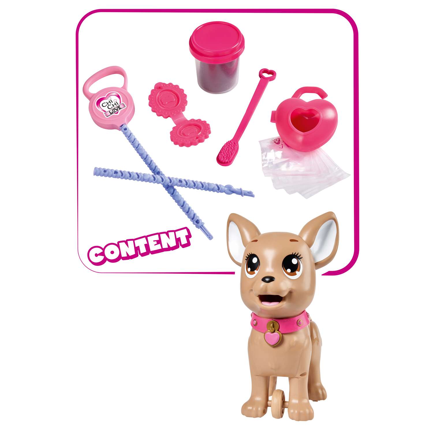 Интерактивная игрушка Сhi Chi Love Собачка с поводком для прогулки 29 см 5893264-МП - фото 2